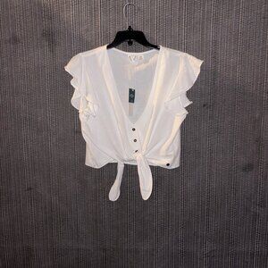 BRAND NEW ROXY tie front top